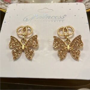Crystal Butterfly Earrings